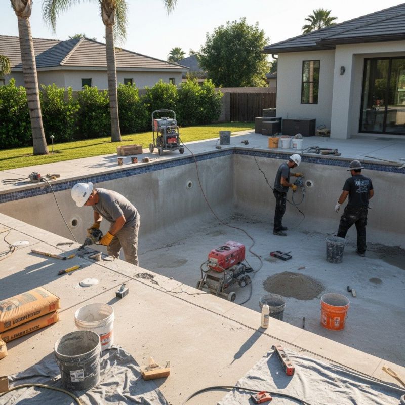 Swimming Pool Slab Repair