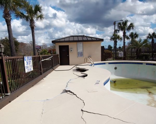 Cracked Patio Repair in Destin